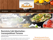 Tablet Screenshot of cafemanhattan.fi